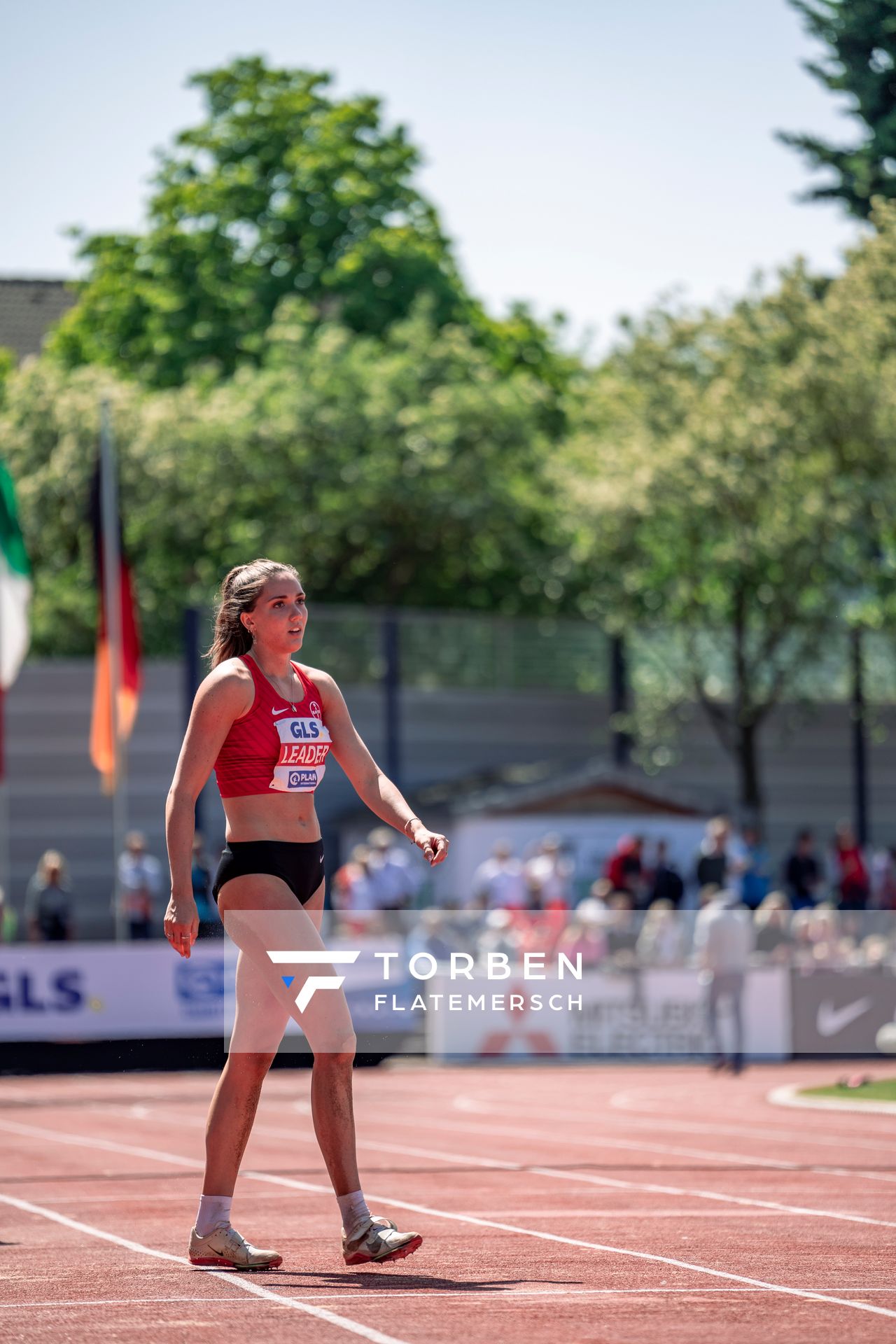 Sophie Weissenberg (TSV Bayer 04 Leverkusen) beim Weitsprung am 08.05.2022 beim Stadtwerke Ratingen Mehrkampf-Meeting 2022 in Ratingen